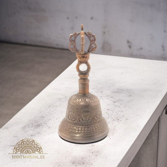Campana Tibetana Metal  12x6 Cms TODOMINERAL