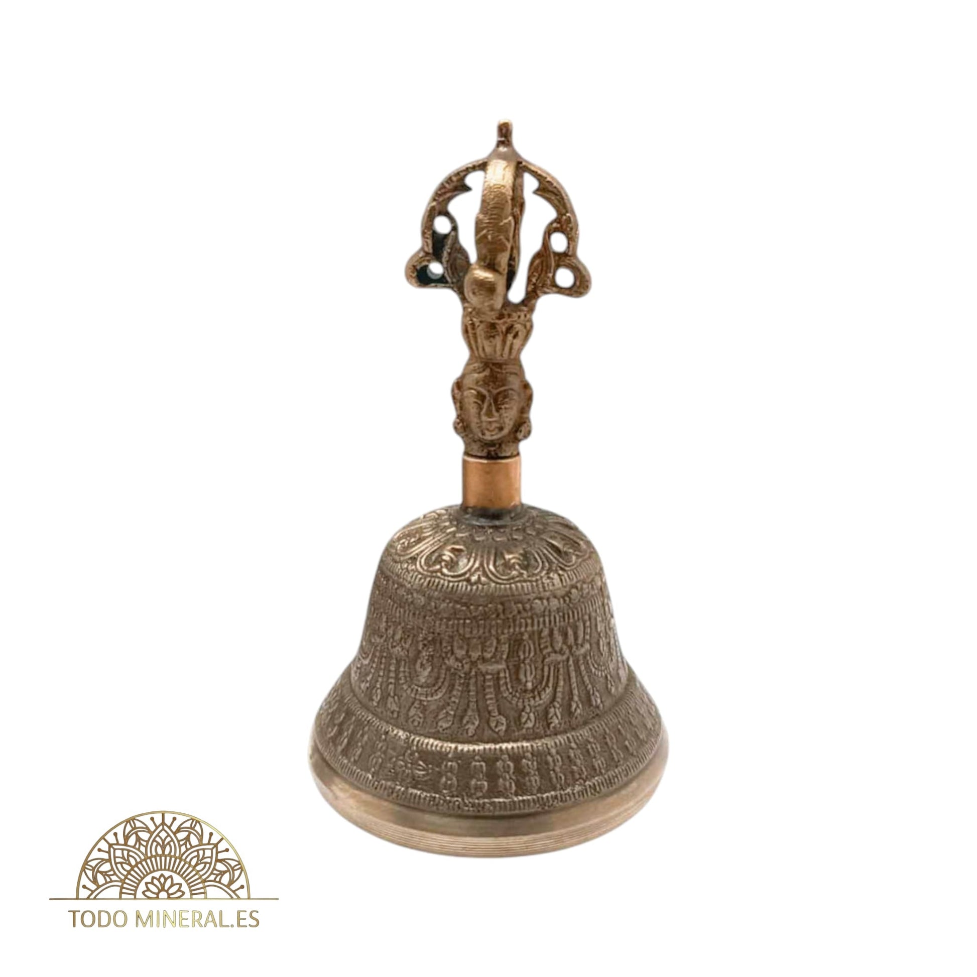 Campana Tibetana Metal  13x7,5 Cms TODOMINERAL