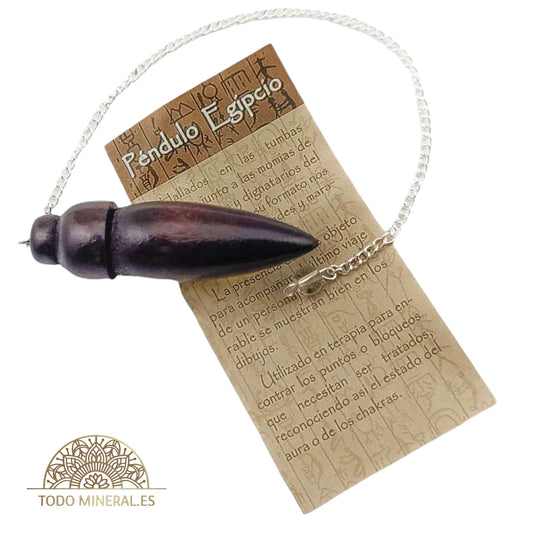 Péndulo Egipcio De Madera 7 Cms Aproximadamente PENDULOS