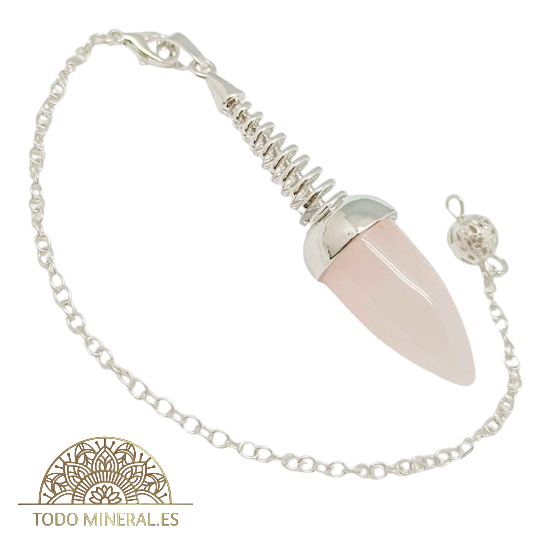 Péndulo Bellota Mineral Cuarzo Rosa PENDULOS