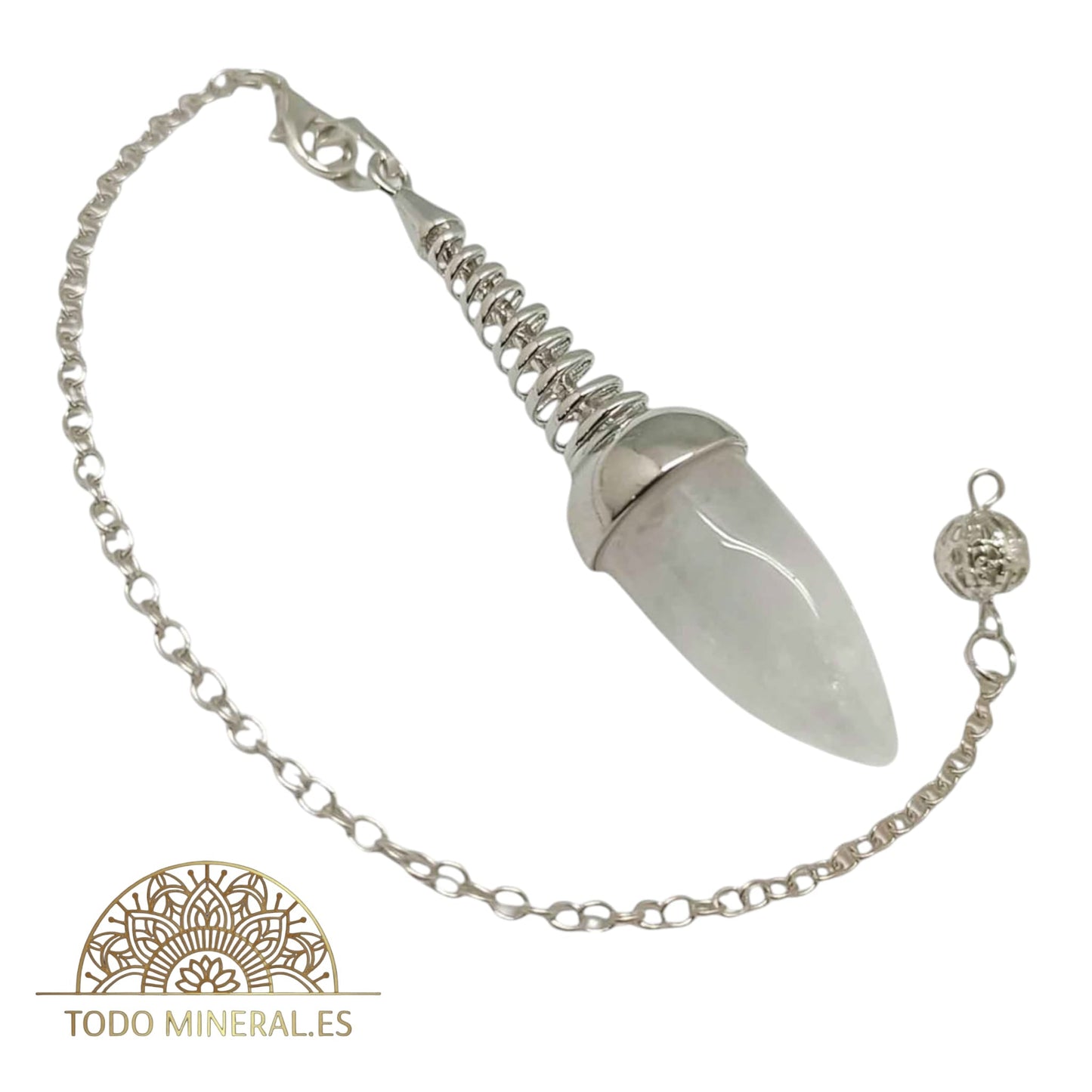 Péndulo Bellota Mineral Cuarzo Blanco PENDULOS