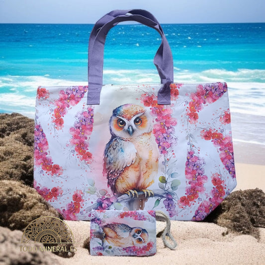 Bolsa Playa Buho Hogar 55x40 Cms Aporx Incluye Modedero A juego TODOMINERAL