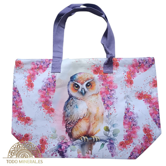 Bolsa Playa Buho Hogar 55x40 Cms Aporx Incluye Modedero A juego TODOMINERAL