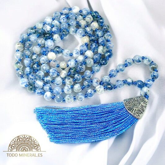 Japa Mala 108 Cuentas 6 mm Piedra Sodalita TODOMINERAL
