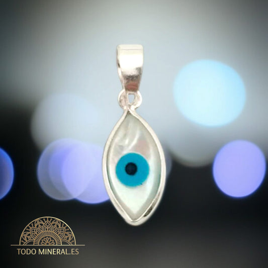 Colgante Plata 925 Ojo Turco 7X12 mm TODOMINERAL