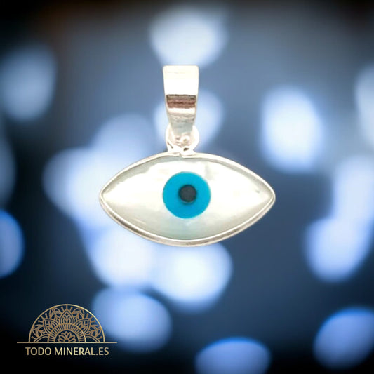 Colgante Plata 925 Ojo Turco 8X15 mm TODOMINERAL