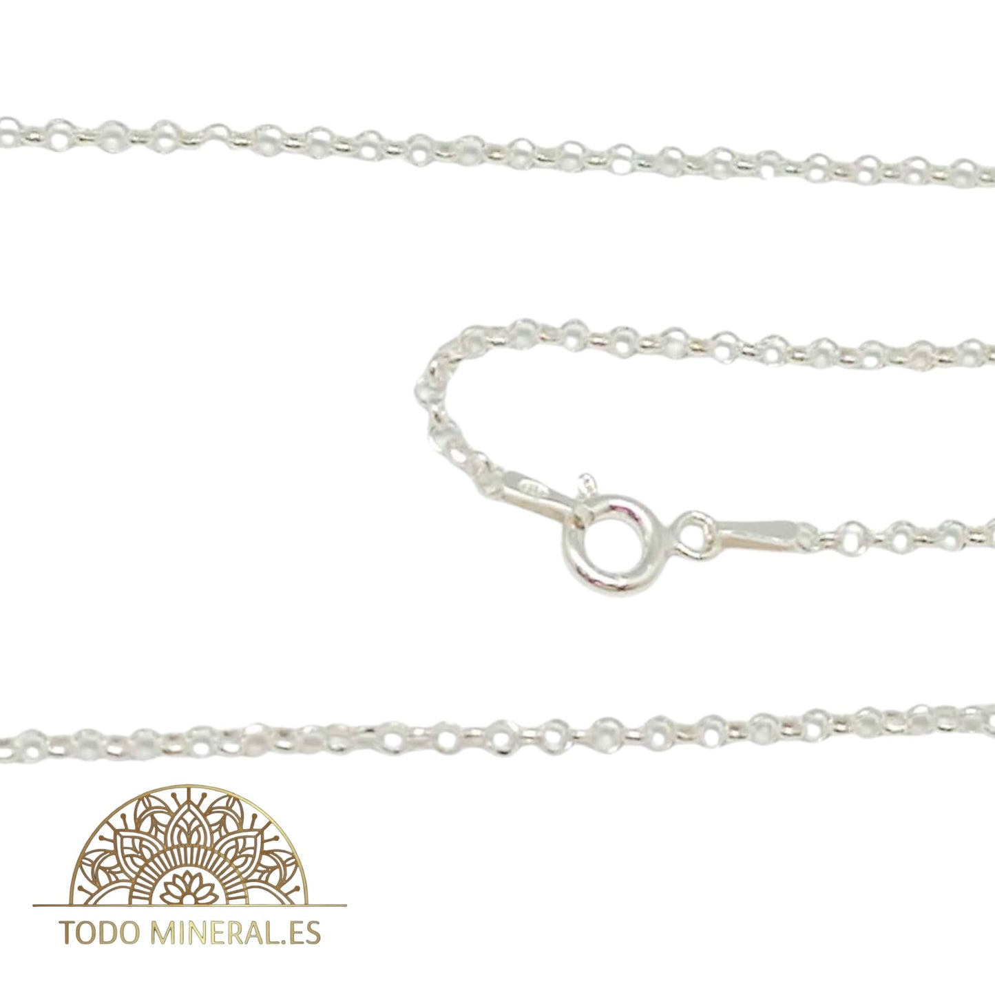 Cadena Plata 925 40 Cms Eslabones 2x1 mm KR27 39664-40 TODOMINERAL