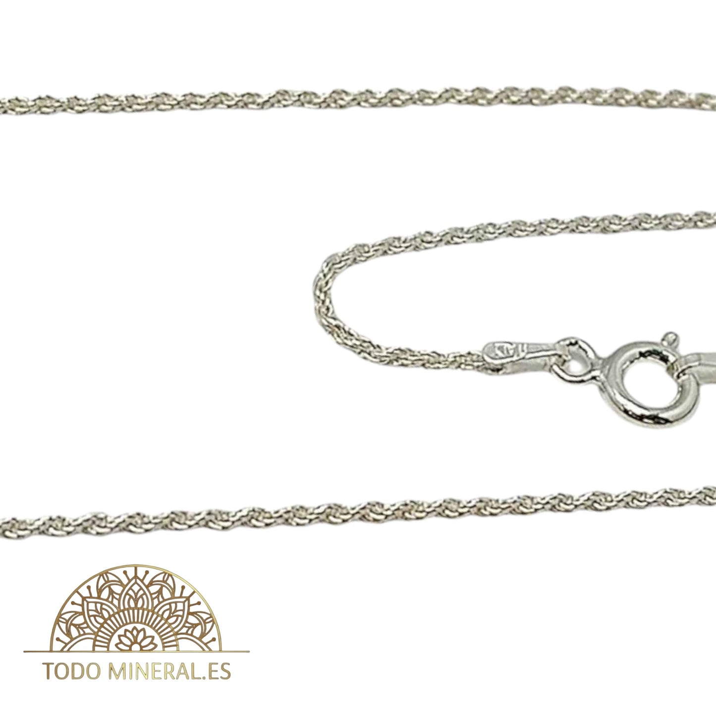 Cadena Plata 925 40 Cms Cordón 1 mm Corda25 39286-40 TODOMINERAL