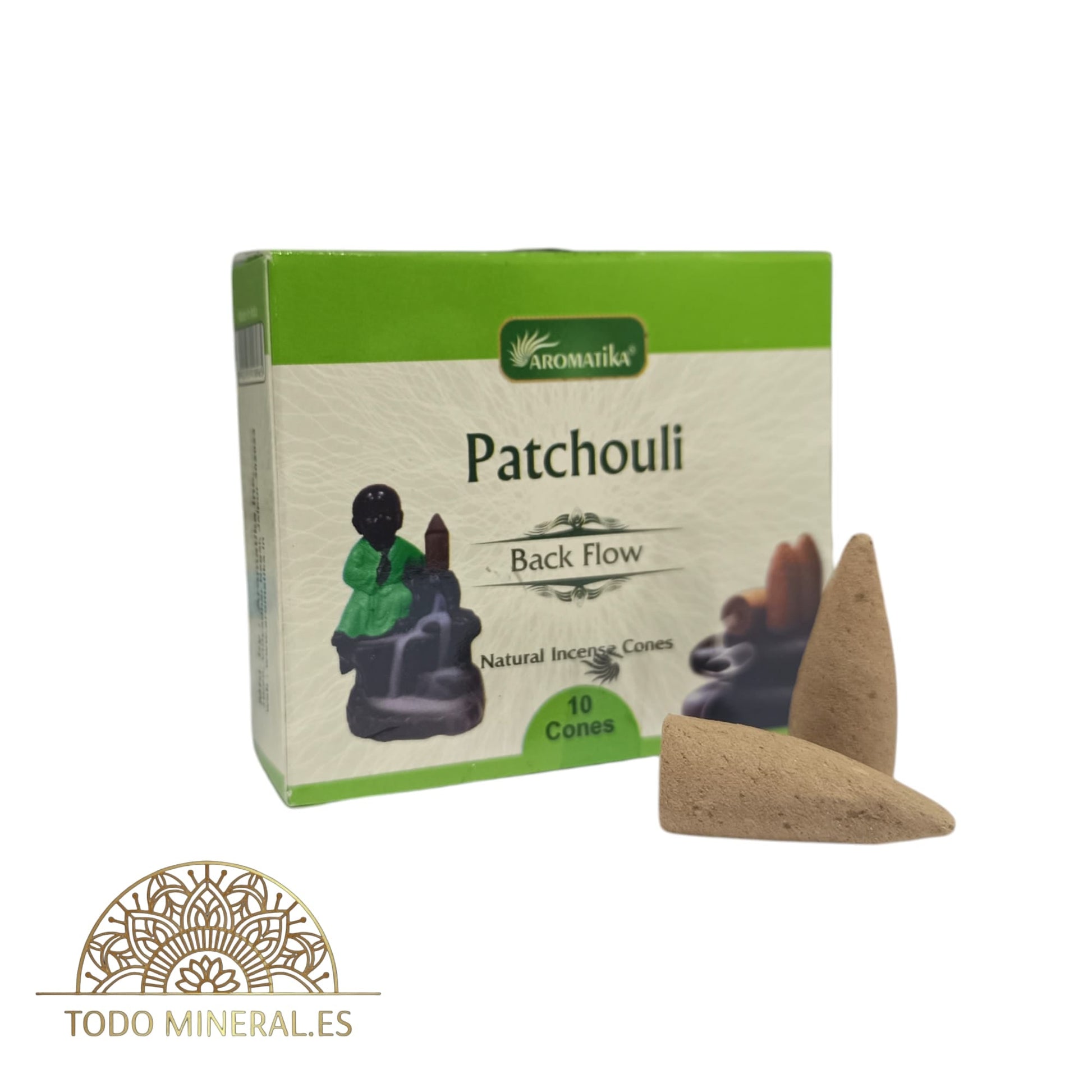 Paquete 10 Conos De Incienso Reflujo Patchouli INCIENSOS