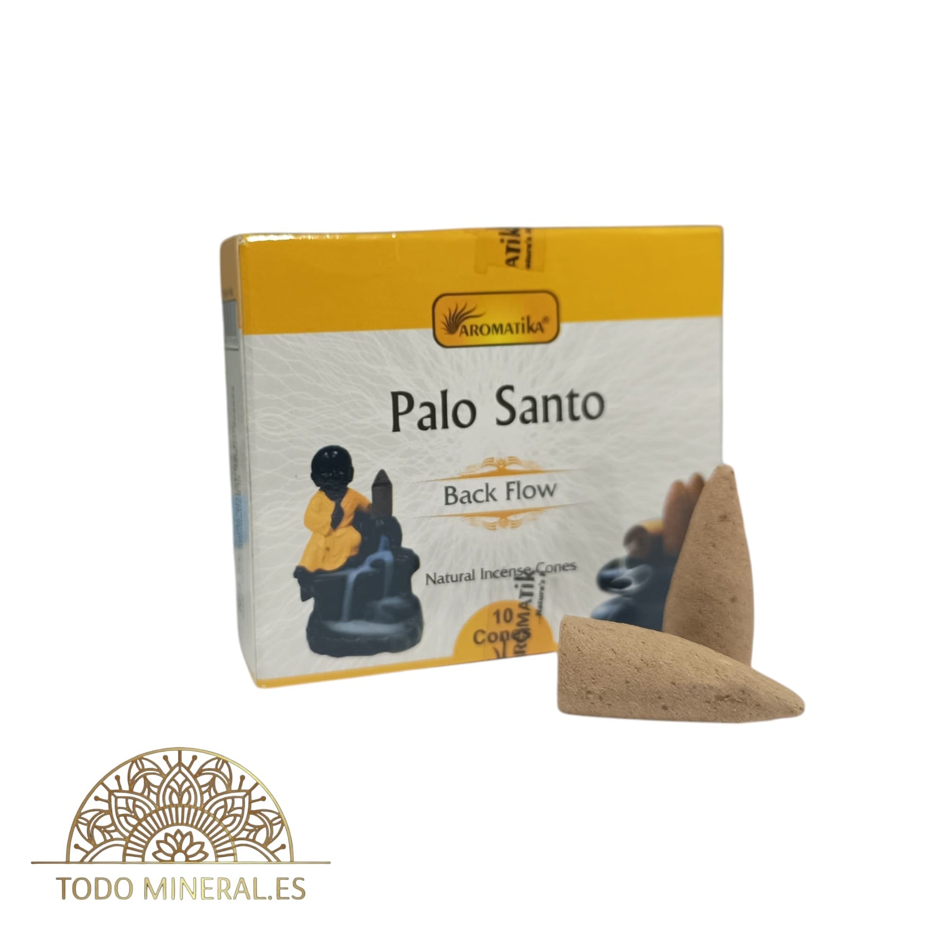 Paquete 10 Conos De Incienso Reflujo Palo Santo INCIENSOS