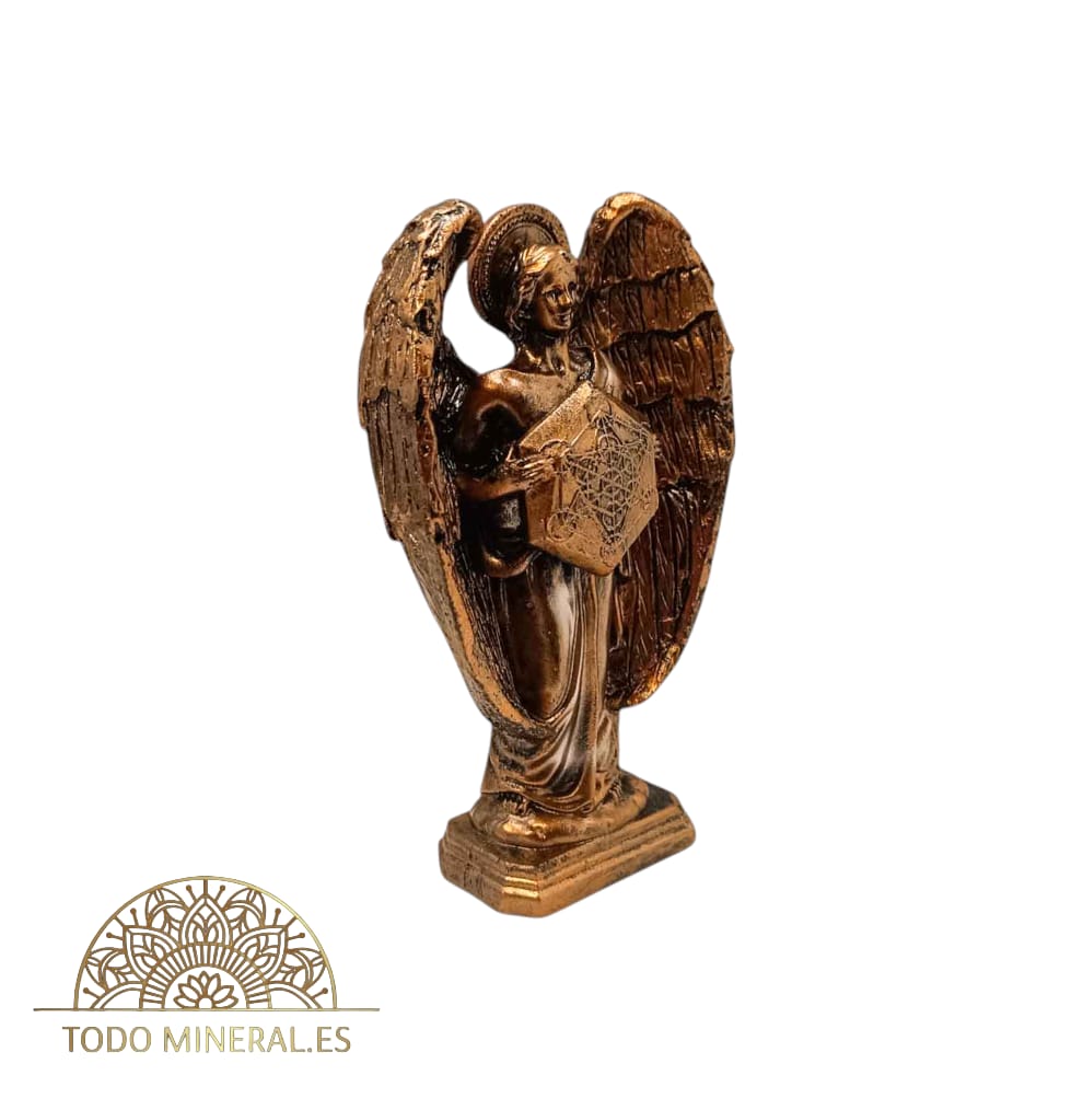 Figura Diosa Metatrón En Resina Color Bronce 15 Cms 600102753 TODOMINERAL