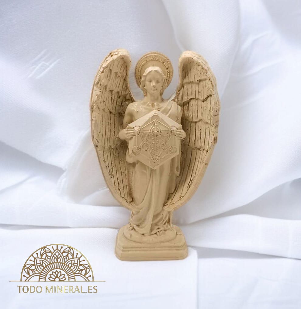 Figura Diosa Metatrón En Resina Color Blanco 15 Cms 600102753 TODOMINERAL