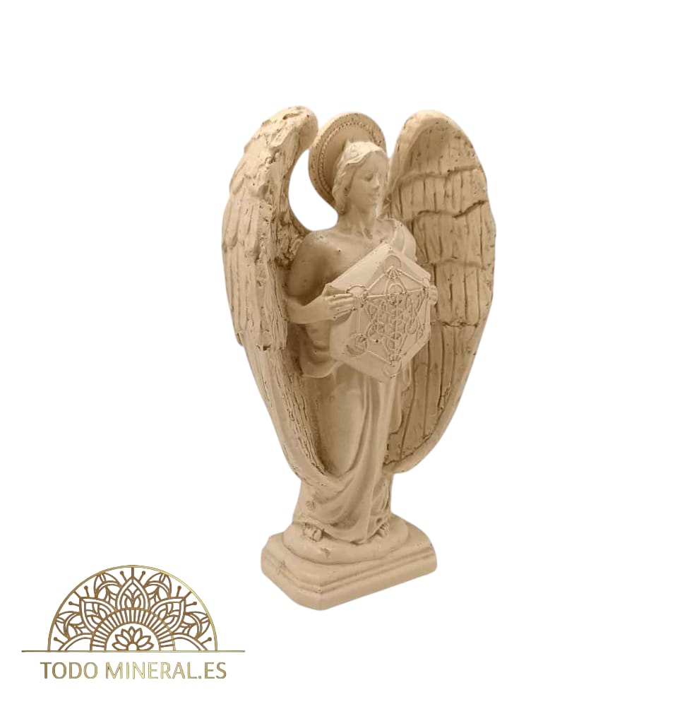 Figura Diosa Metatrón En Resina Color Blanco 15 Cms 600102753 TODOMINERAL