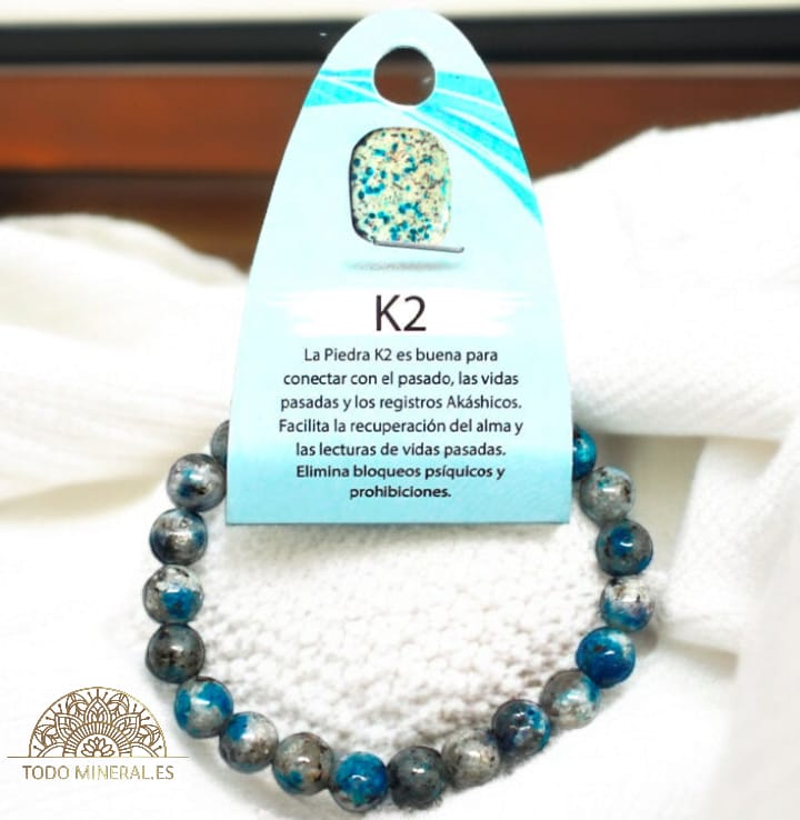 Pulsera Piedra K2 Natural 8 mm 60595 PULSERAS MINERALES