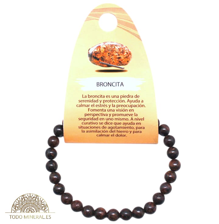 Pulsera Piedra Ojo De Broncita 6 mm 60984 TODOMINERAL