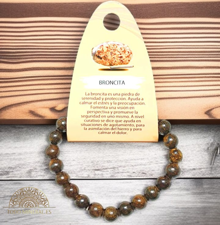 Pulsera Piedra Ojo De Broncita 8 mm 60985 TODOMINERAL