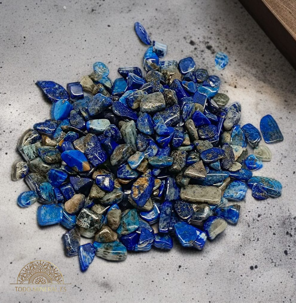 100 Gramos Chips Piedra Naturales Lapislazuli 2-5 mm 111401053-13 TODOMINERAL