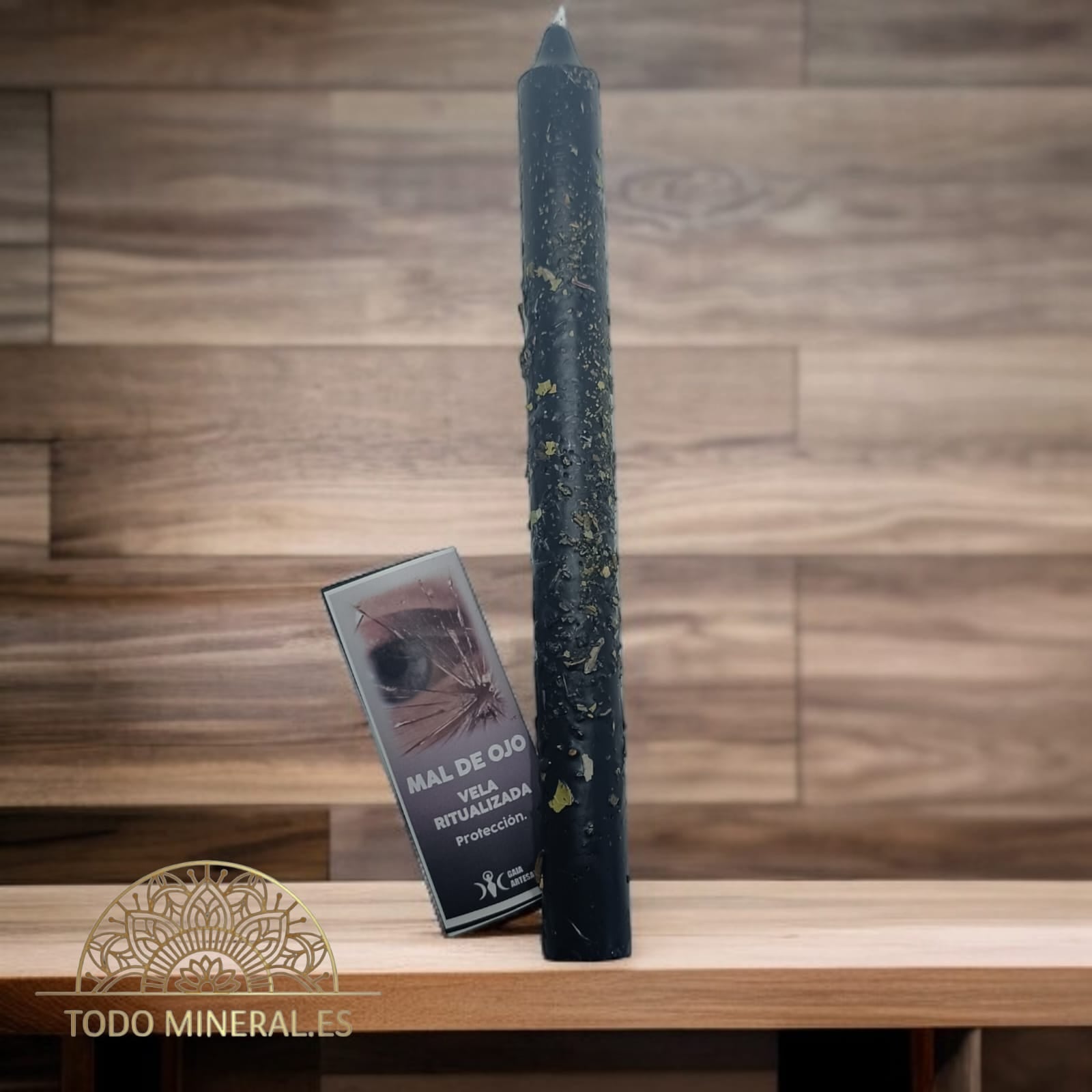 Vela Ritualizada Contra Mal De Ojo (Protección) 20 Cms TODOMINERAL