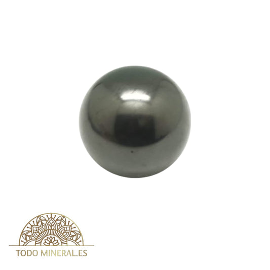 Esfera Shungita Natural Pulida 3 Cms Con Peana De Madera ESFERA MINERAL