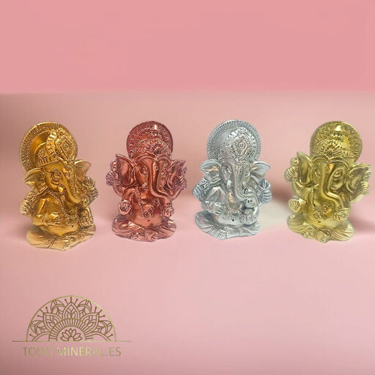 Figuras Juego 4 Ganesha En Resina 5,5 Cms 600102827 TODOMINERAL