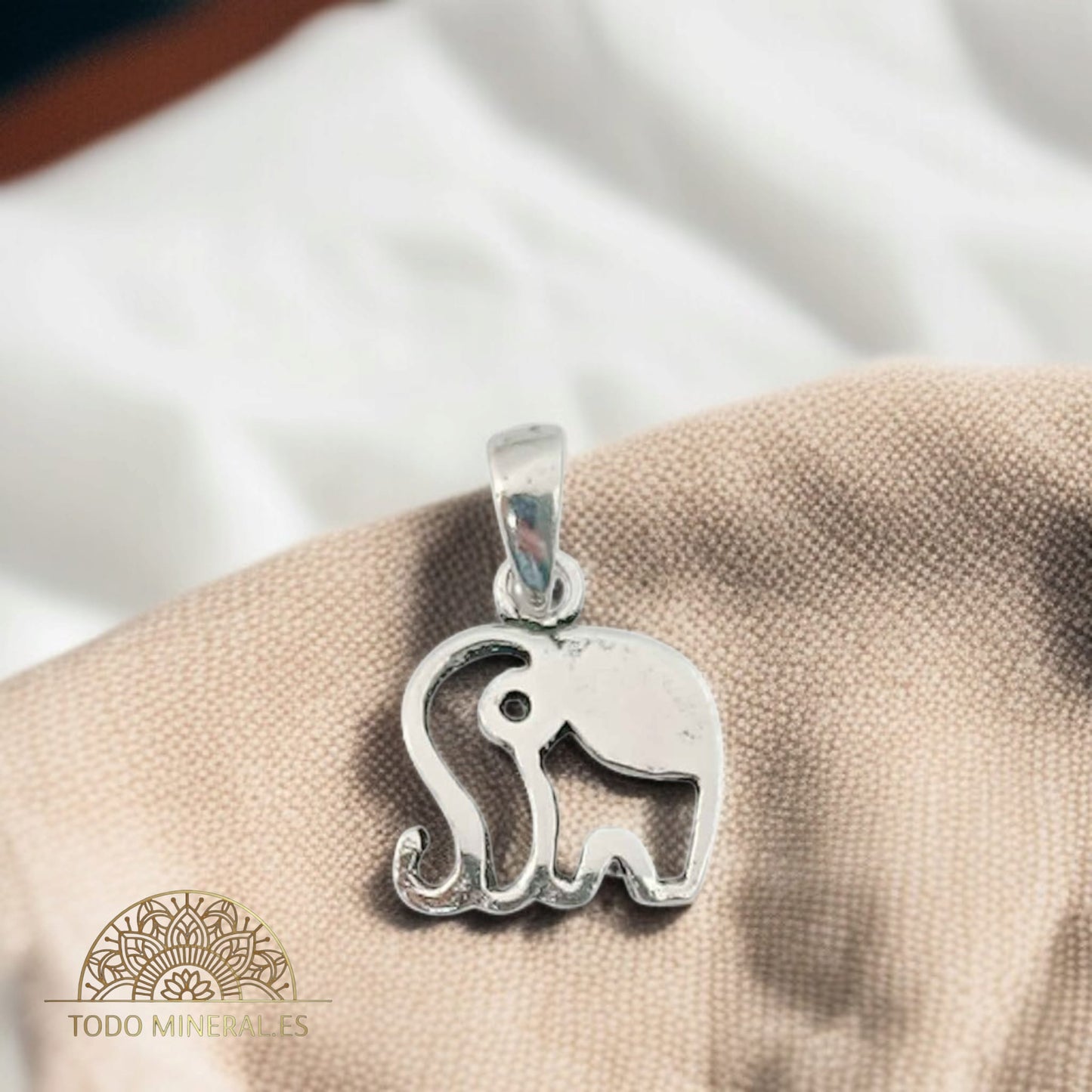 500303115 Colgante De Plata 925 Elefante 13x11 mm 5003013115 TODOMINERAL