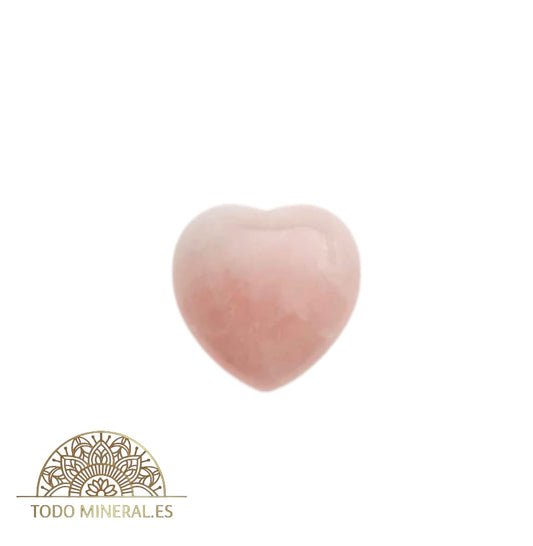 Corazon Piedra Natural Cuarzo Rosa 3 Cms Aproximadamente TODOMINERAL