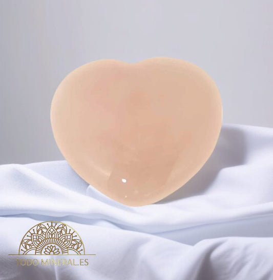 Corazon Piedra Natural Cuarzo Rosa 4 Cms Aproximadamente 60390 TODOMINERAL