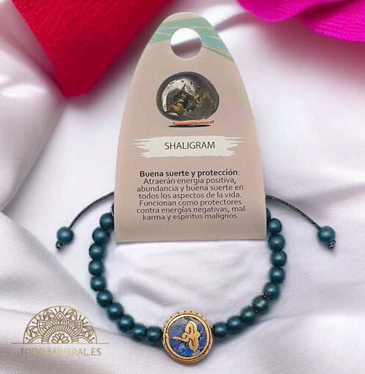 Pulsera Tibetana Ajustable Shaligram 6 mm 600402928 TODOMINERAL