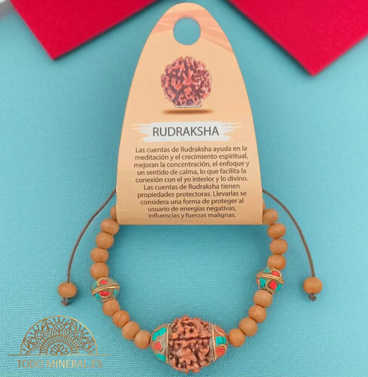 Pulsera Tibetana Ajustable Sandalo 6 mm 600402393 TODOMINERAL
