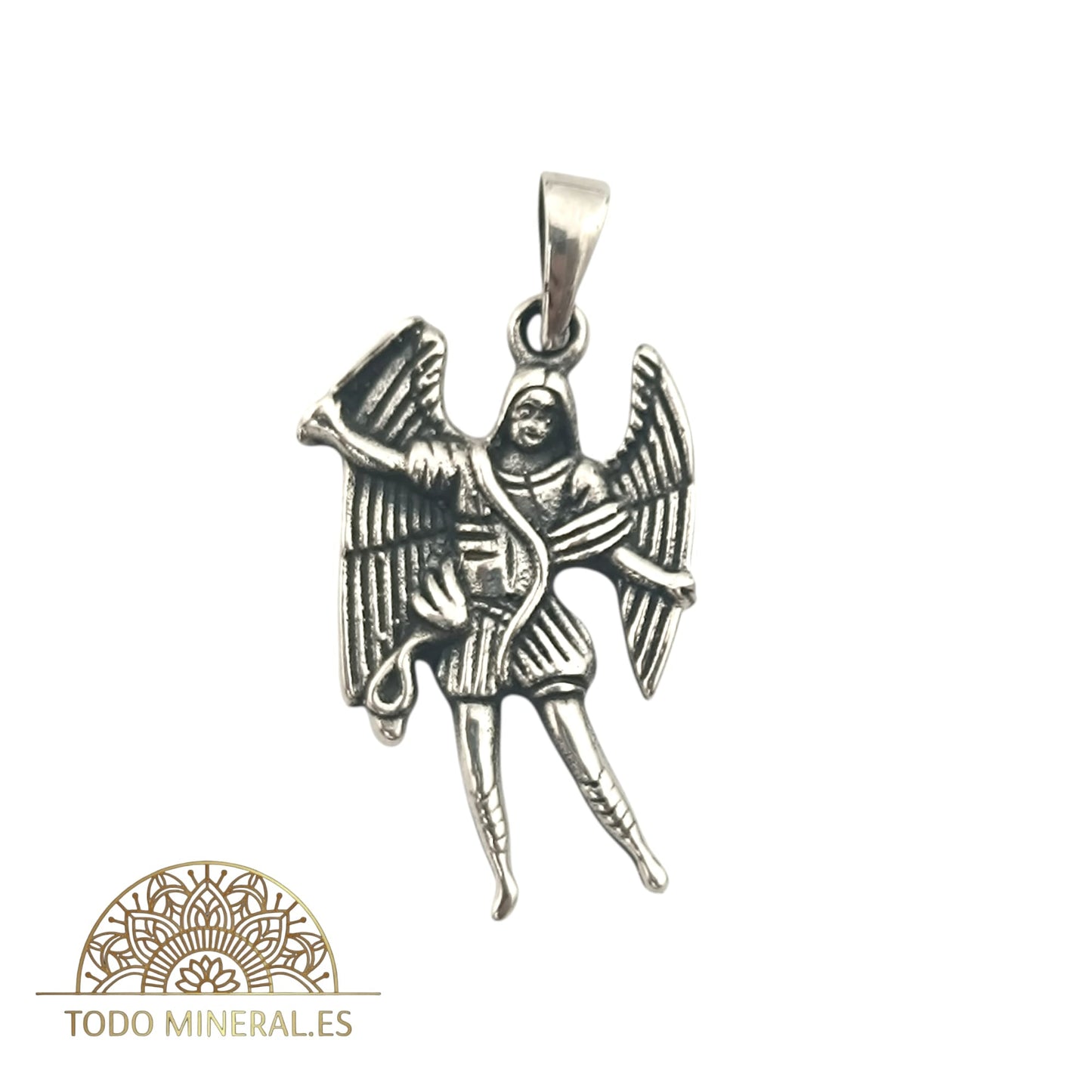 Colgante De Plata 925 Arcángel San Miguel 20 mm 55452-03 TODOMINERAL