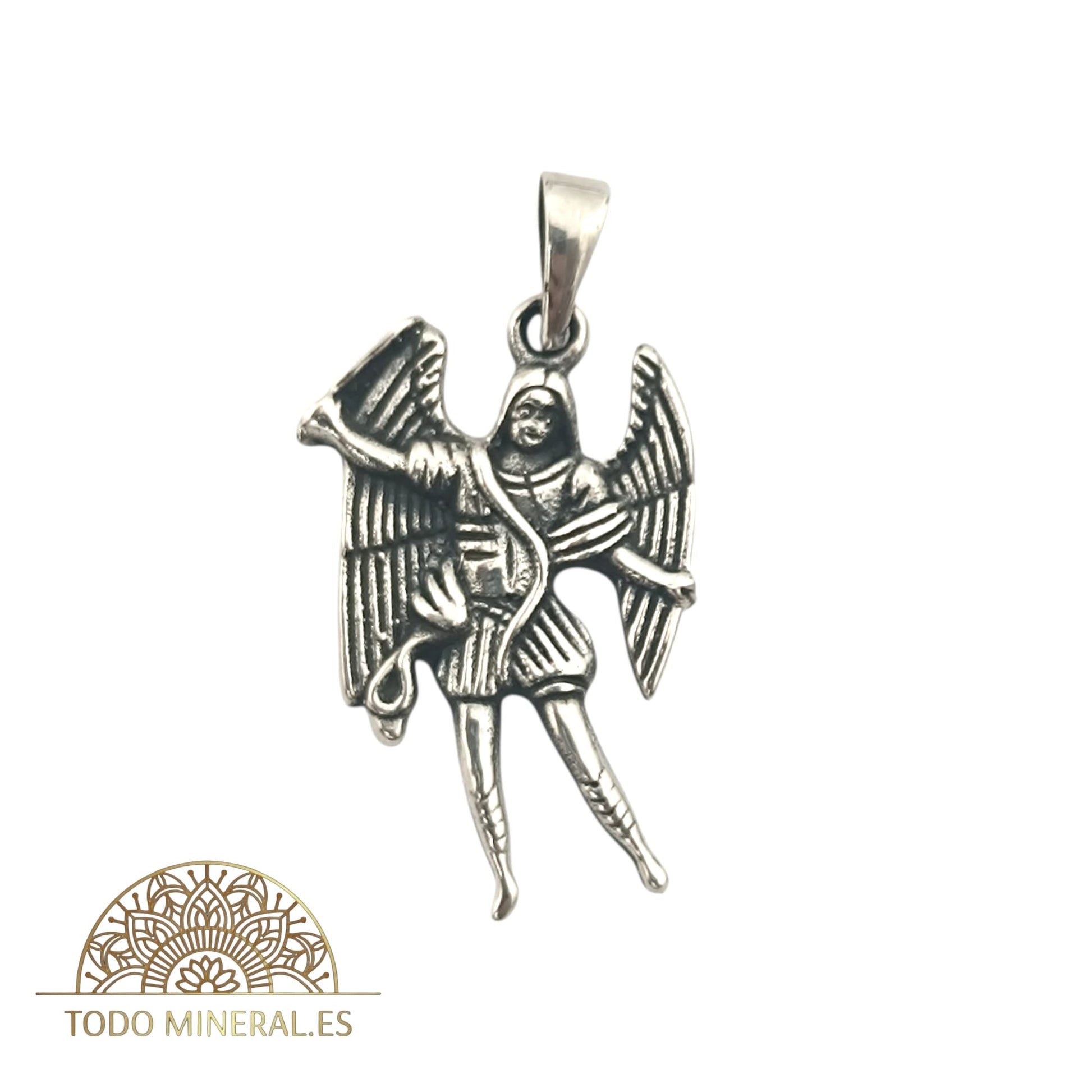 Colgante De Plata 925 Arcángel San Miguel 20 mm 55452-03 TODOMINERAL