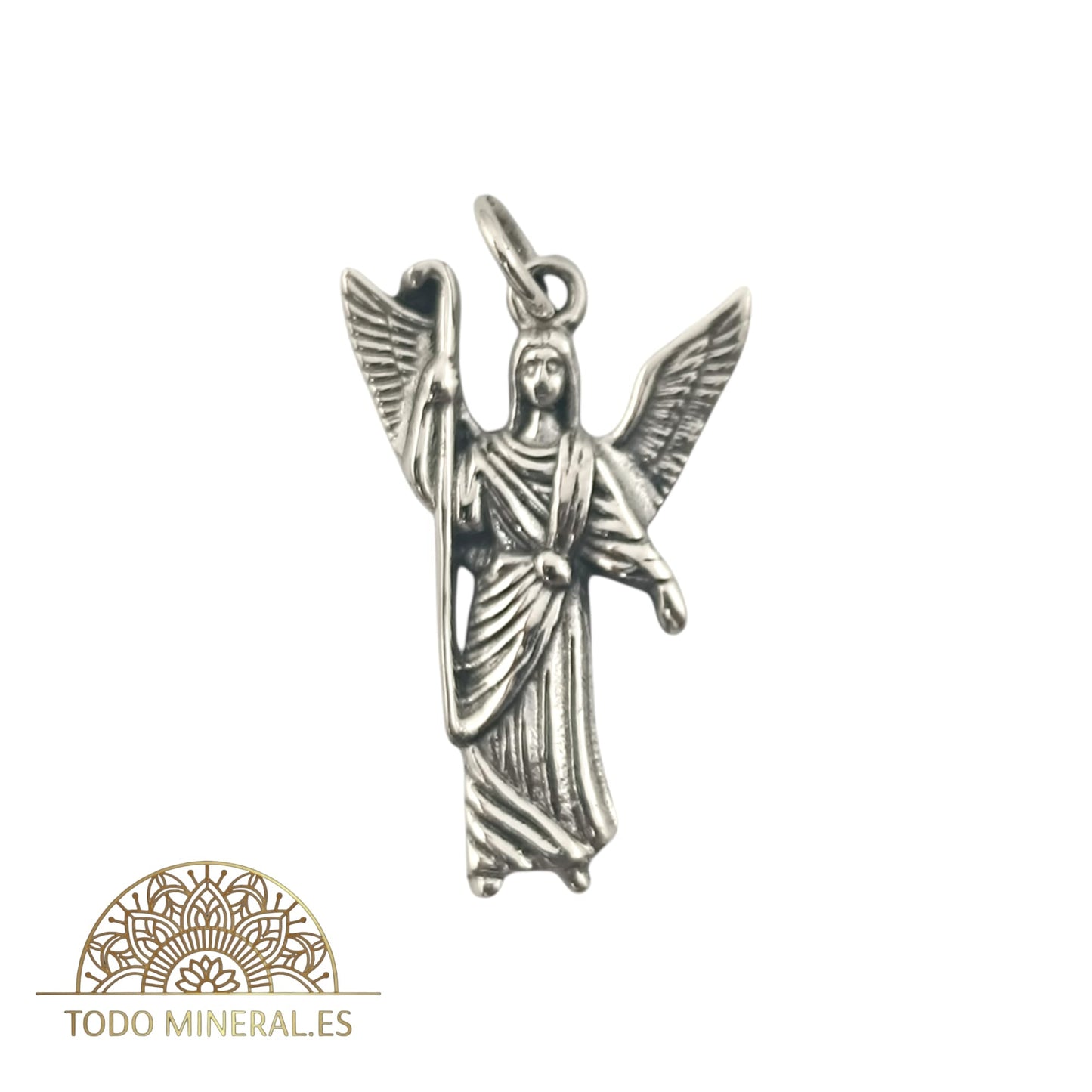 Colgante De Plata 925 Arcángel San Rafael 20 mm 55452-04 TODOMINERAL