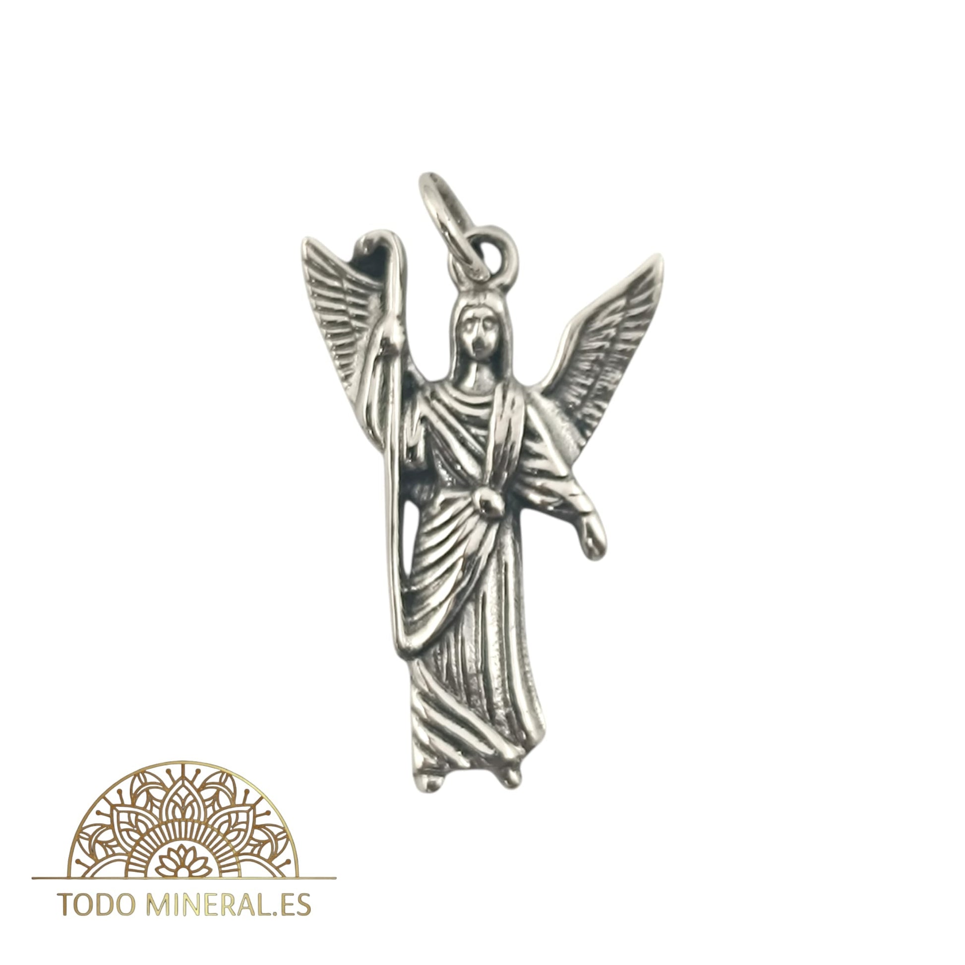 Colgante De Plata 925 Arcángel San Rafael 20 mm 55452-04 TODOMINERAL