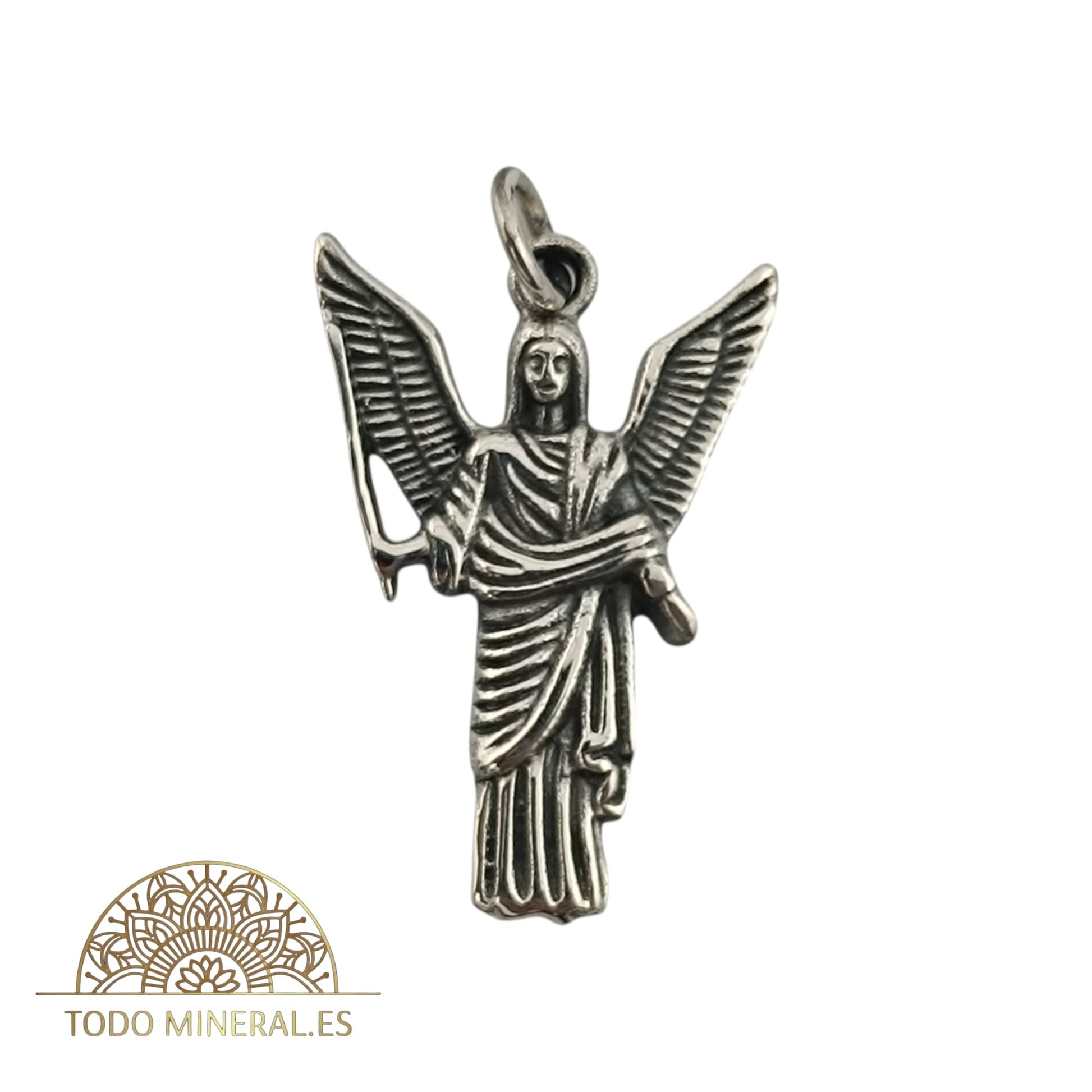 Colgante De Plata 925 Arcángel San Jofiel 20 mm 55452-06 TODOMINERAL