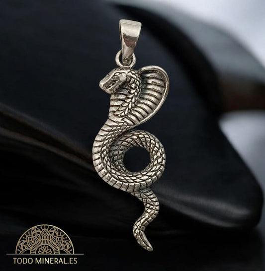 Colgante De Plata 925 Cobra 40 mm 50316 TODOMINERAL