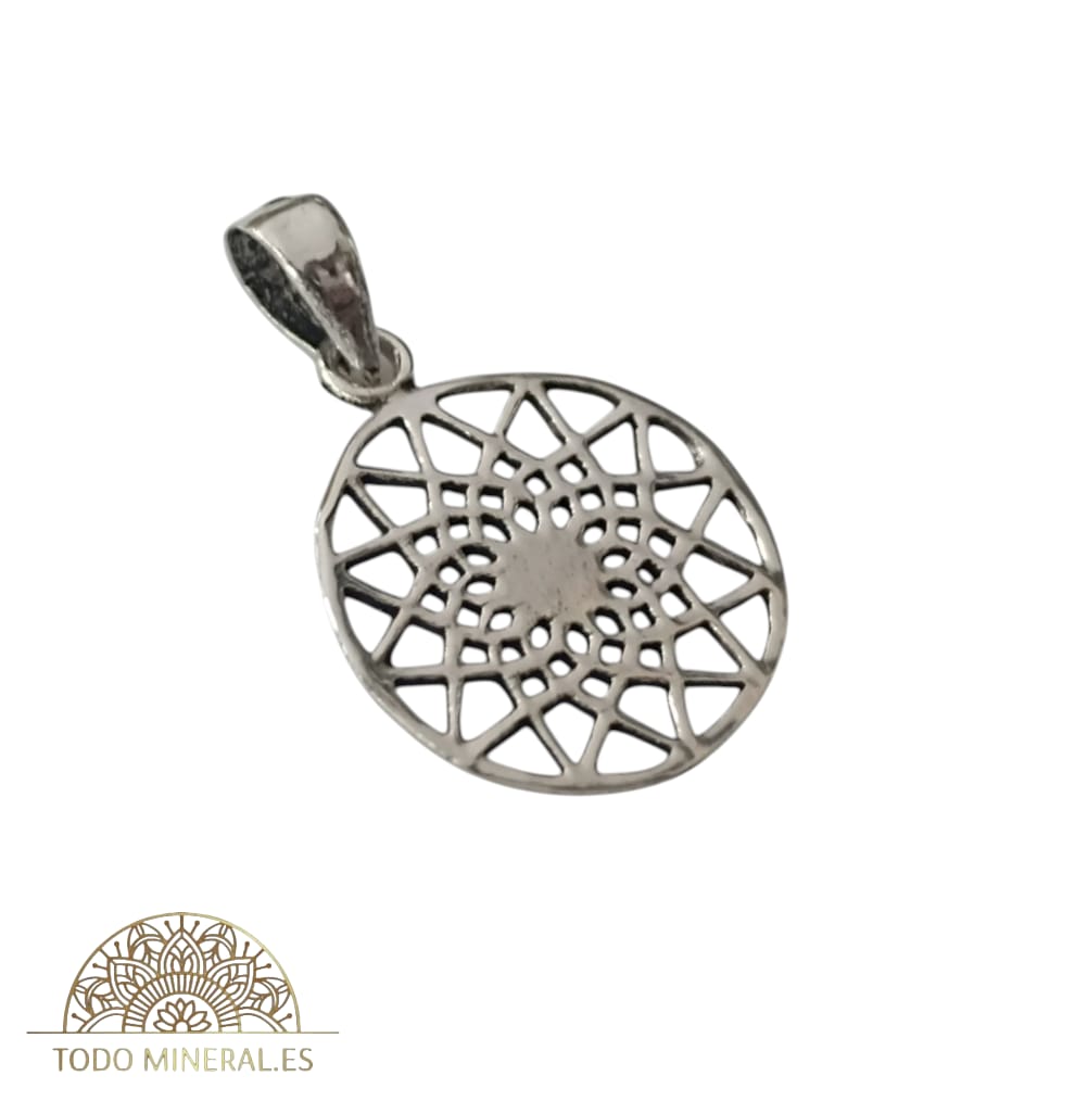 Colgante De Plata 925 Mandala 15 mm 55782 TODOMINERAL