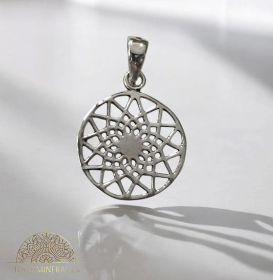 Colgante De Plata 925 Mandala 15 mm 55782 TODOMINERAL