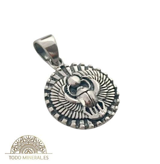 Colgante De Plata 925 Escarabajo Egipcio 18 mm 50492 TODOMINERAL