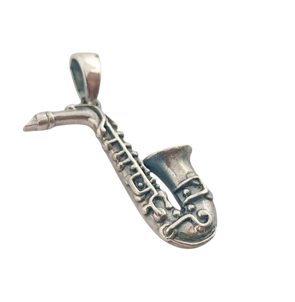 Colgante De Plata 925 Saxofon 40 mm 50114 TODOMINERAL