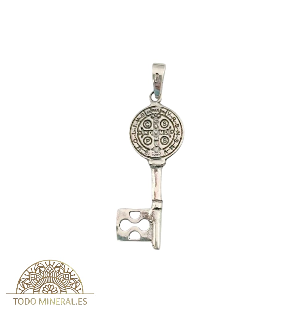 Colgante De Plata 925 Llave San Benito 27 mm 500303104 TODOMINERAL