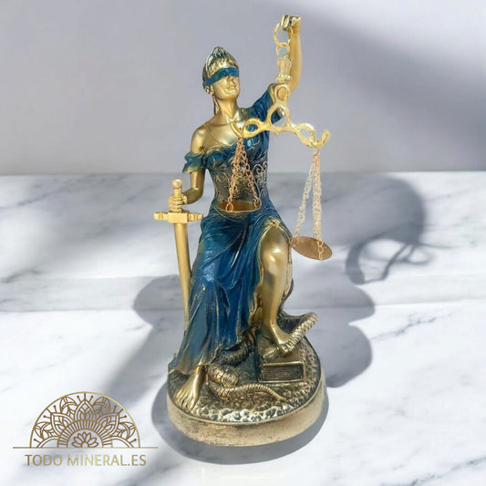 Figura En Resina Diosa De La Justicia Sentada 27 Cms Aprox 600102172 TODOMINERAL
