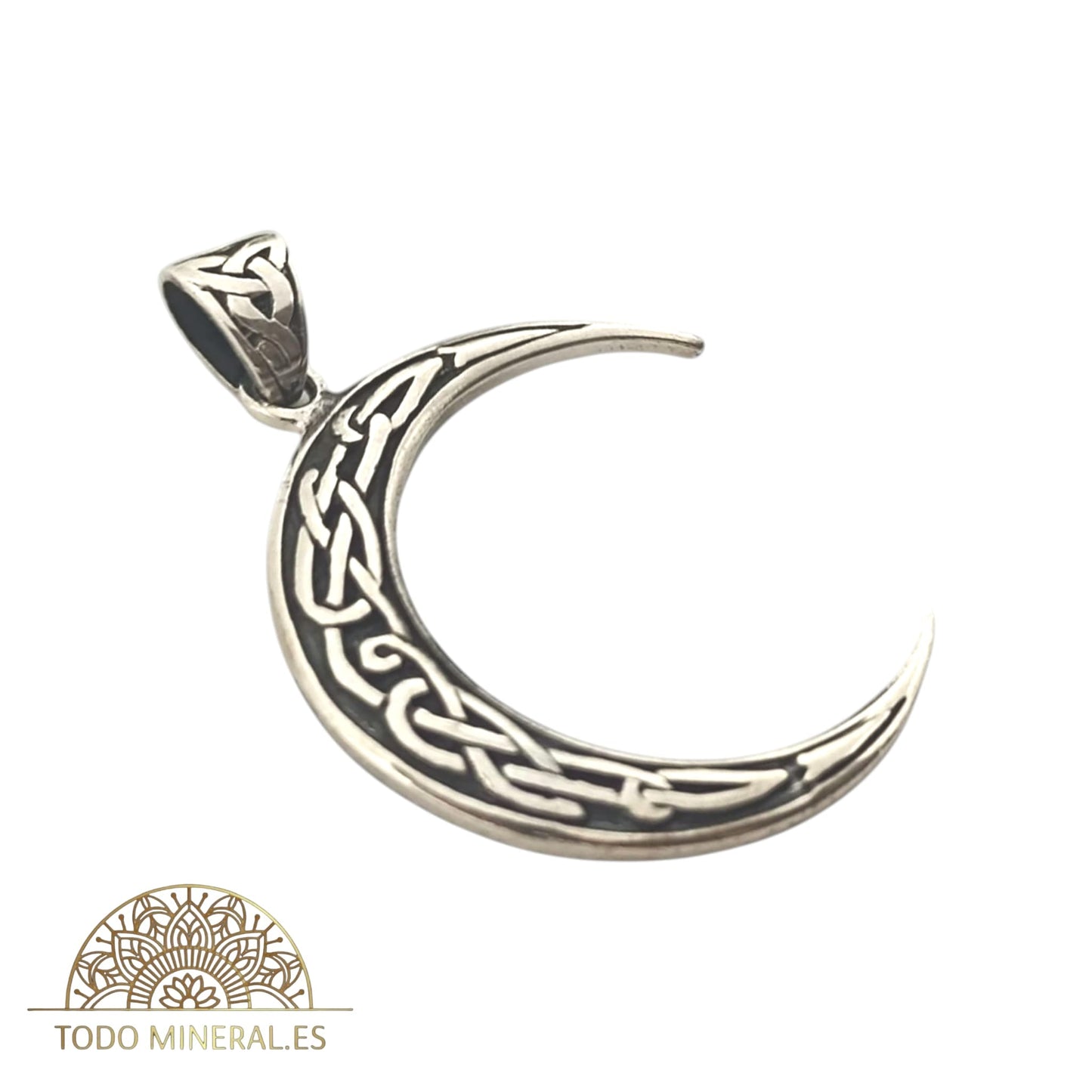 Colgante De Plata 925 Luna 30 mm 50463 TODOMINERAL