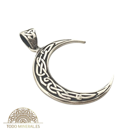 Colgante De Plata 925 Luna 30 mm 50463 TODOMINERAL
