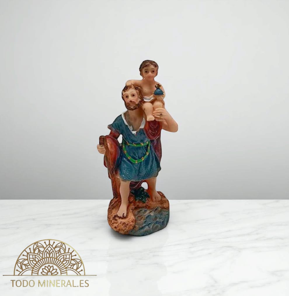 Figura En Resina San Cristobal 10 Cms Aprox 600103324 TODOMINERAL