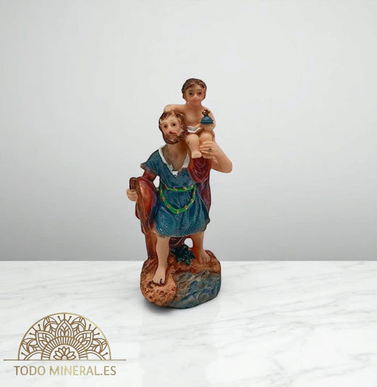 Figura En Resina San Cristobal 10 Cms Aprox 600103324 TODOMINERAL
