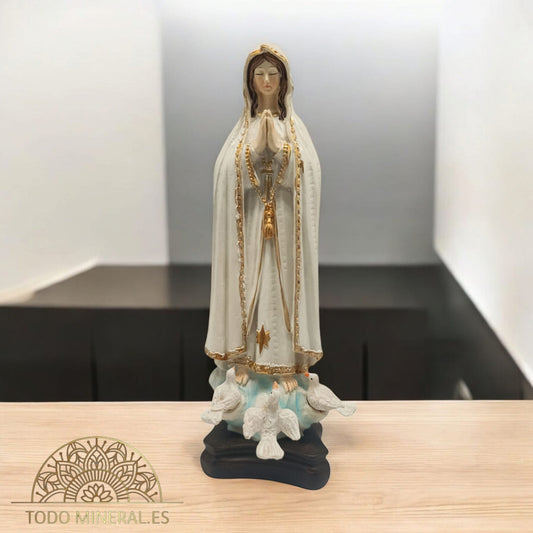 Figura En Resina Virgen De Fátima 20 Cms Aprox 600103322 TODOMINERAL