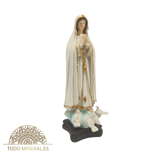 Figura En Resina Virgen De Fátima 20 Cms Aprox 600103322 TODOMINERAL