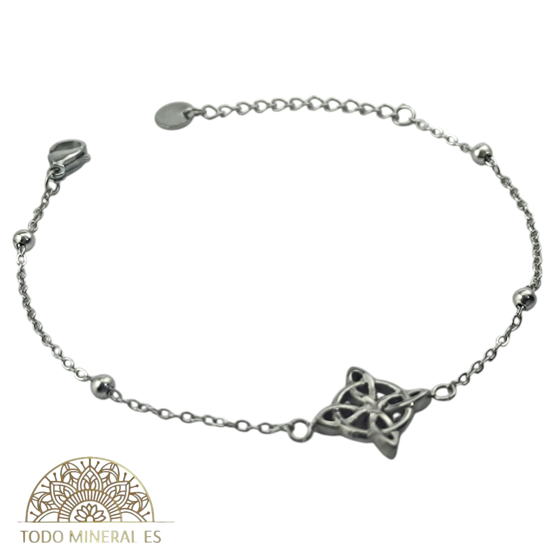 Pulsera Acero Con Dije Nudo De Brujas PULSERA ACERO