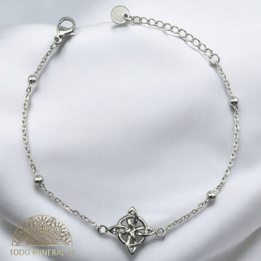 Pulsera Acero Con Dije Nudo De Brujas PULSERA ACERO
