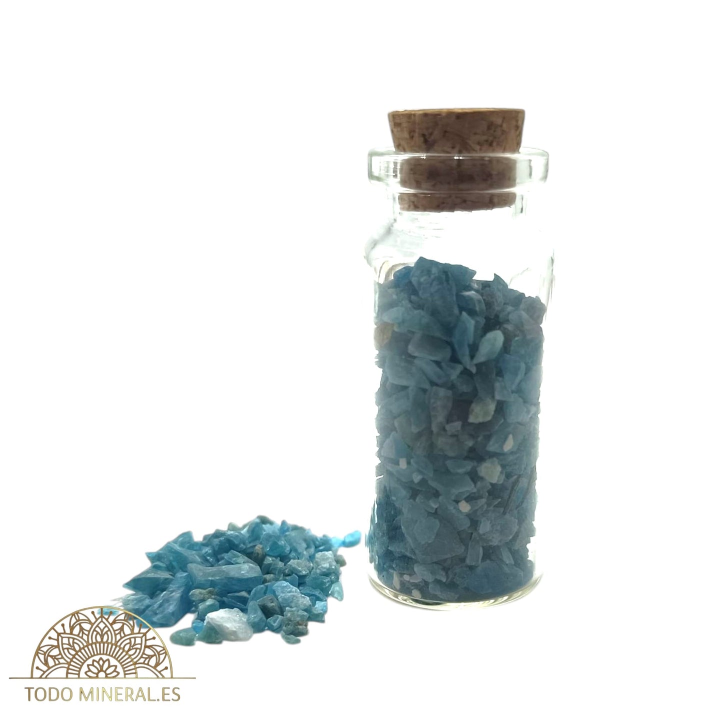 Bote Mineral 20 Gramos Piedra Chips Apatita BOTE MINERALES